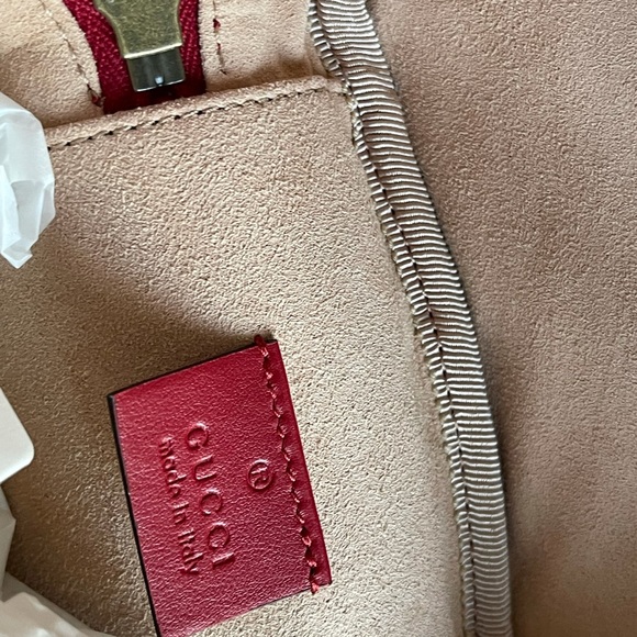 NIB Gucci Marmont mini backpack red - Picture 6 of 11